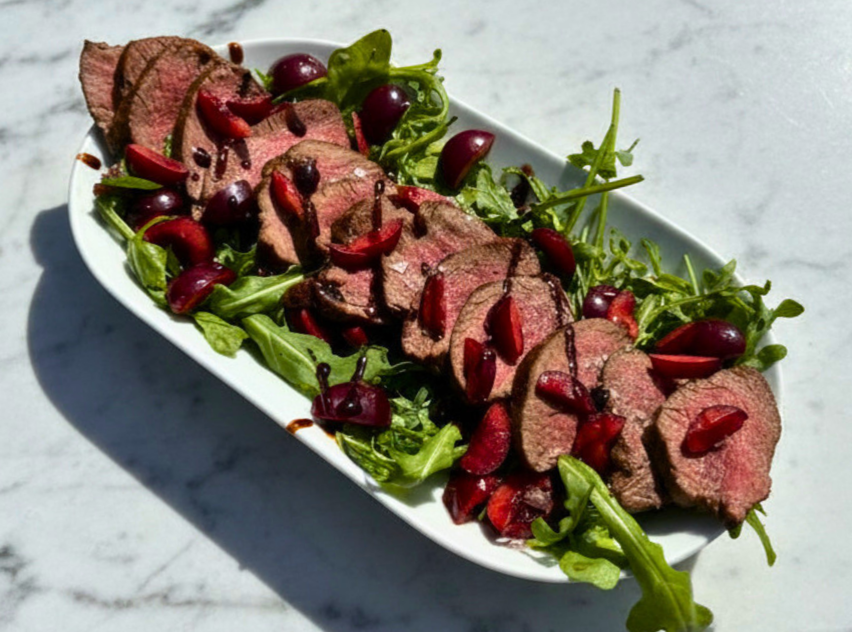 Venison, Rocket & Cherry Salad