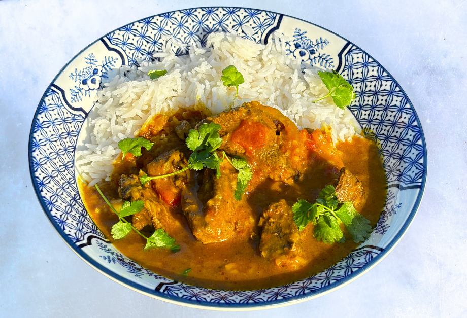 Oven Baked Venison and Coconut Curry