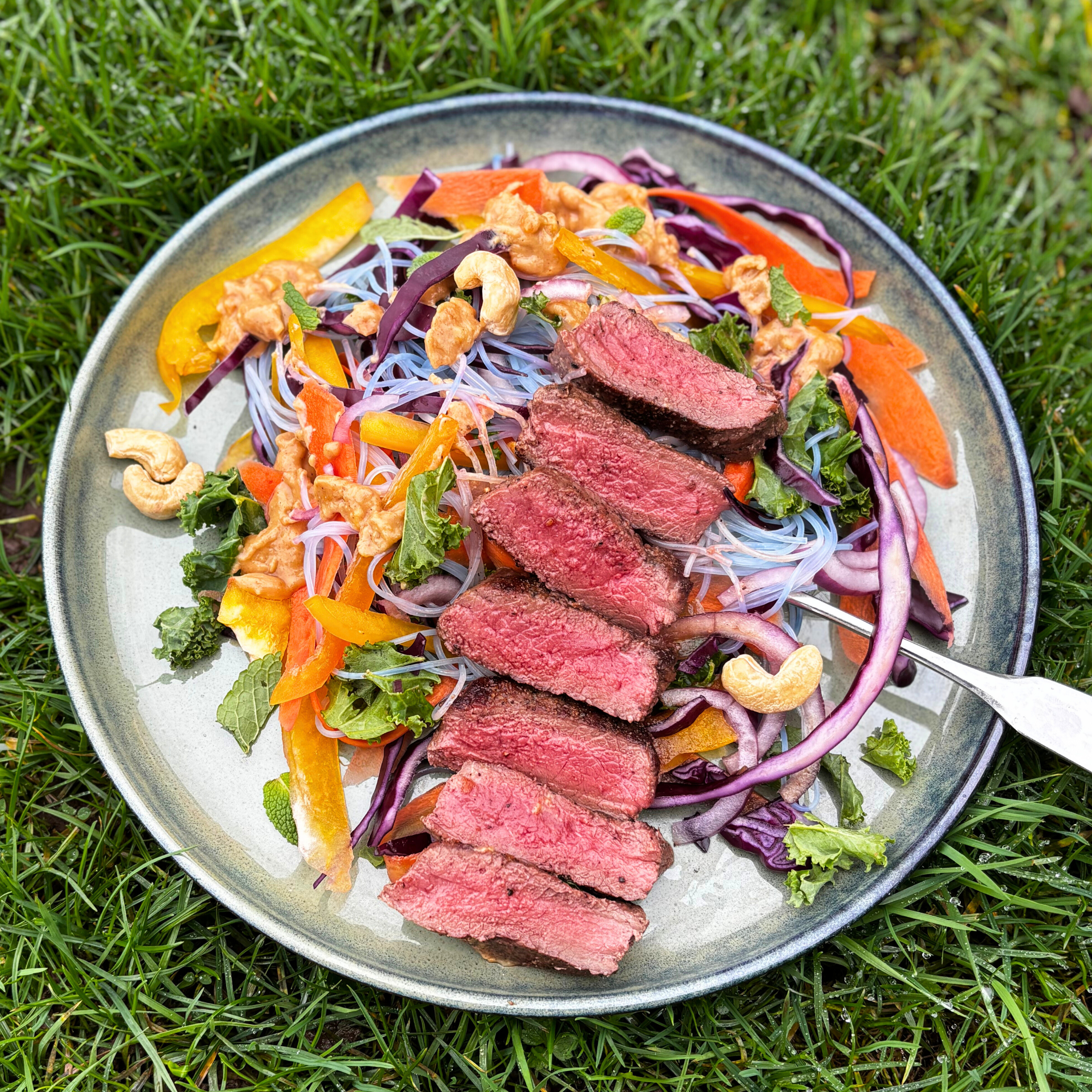 Venison Satay Salad